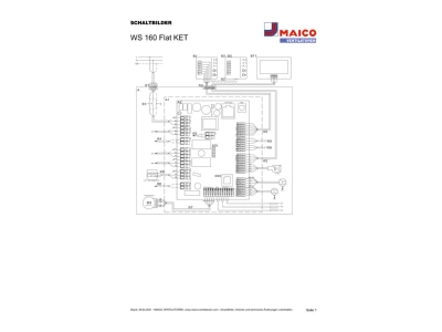 Schaltbild Maico WS 160 Flat KET Raumluft System m Vorheizregister
