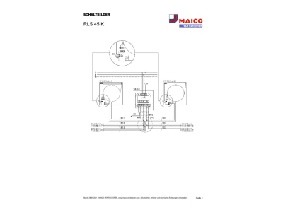 Schaltbild Maico RLS 45 K Raumluftsteuerung b  6 PushPull Geraete