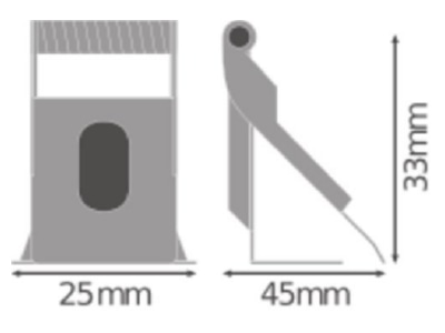 Mazeichnung LEDVANCE PLRECE MOUCLIPVA  VE4  Einbauklemmen  VE4  PLRECES MOUNTCLIPVAL