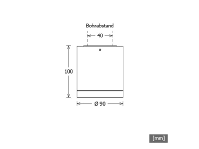 Ma�zeichnung 2 LTS BTNM 101 40 55 sw LED Anbaudownlight 840