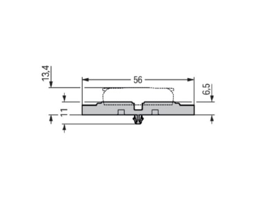Dimensional drawing WAGO 221 2532 Accessory for terminal