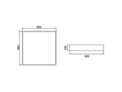 Ma�zeichnung Brumberg 13700174 LED Anbauleuchte 4000K