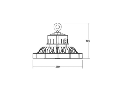 Ma�zeichnung Brumberg 78310084 LED Hallenstrahler 4000K DALI