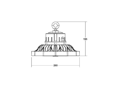 Ma�zeichnung Brumberg 78311084 LED Hallenstrahler 4000K DALI