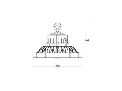 Ma�zeichnung Brumberg 78312084 LED Hallenstrahler 4000K DALI