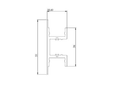 Mazeichnung Barthelme 62393141 LED Profil 1m alu elox 