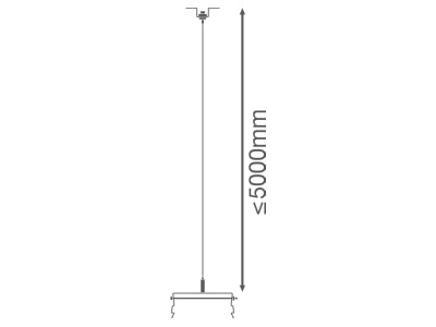 Mazeichnung Ledvance LBFLEX SUSPENSIONKIT Aufhaengung