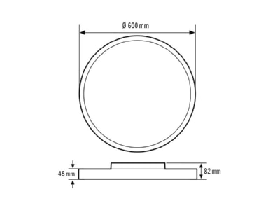 Ma�zeichnung ESYLUX SVENJACL  EO10850653 LED Deckenleuchte SVENJACL EO10850653