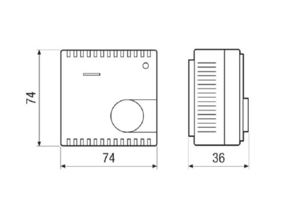 Mazeichnung Maico THR 10 1 Thermostat 230V  50Hz