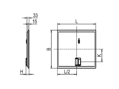 Ma�zeichnung Ridi Leuchten SE EQ  0828114 LED Einlegeleuchte M625 4000K