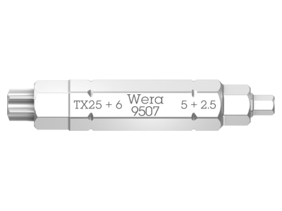 Produktbild Wera 05073202001 4 fach Bit 2 2 5 5 6x TX25x37mm