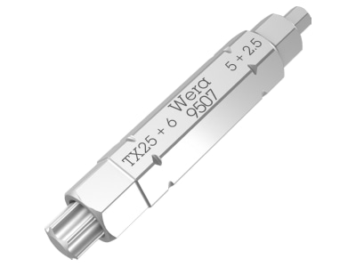 Detailansicht Wera 05073202001 4 fach Bit 2 2 5 5 6x TX25x37mm
