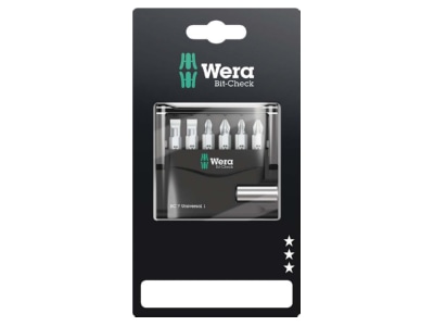 Product image Wera 073406 Bit set 6 pieces
