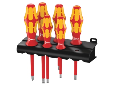 Produktbild Wera 006145 VDE Schraubendreher Satz 6 tlg mit Rack
