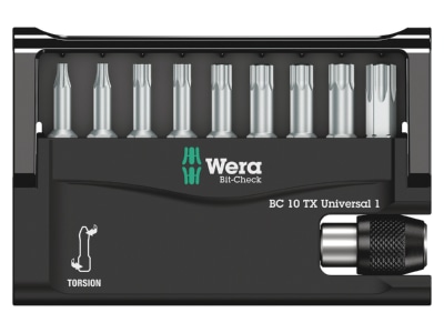 Product image Wera 056164 Bit set 9 pieces
