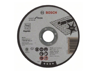 Produktbild Bosch Power Tools 2 608 600 549 Trennscheibe 1 mm 125mm