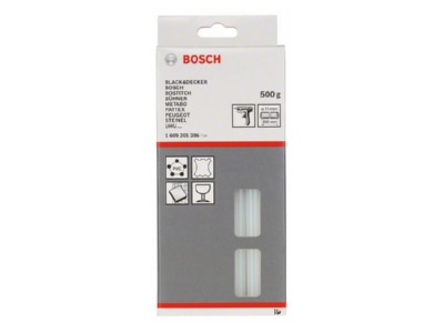 Product image 1 Bosch Power Tools 1609201396  VE500g  Glue stick for glue gun 500g 1 609 201 396
