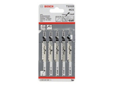 Product image 1 Bosch Power Tools 2 608 630 030  VE5  Jig saw blade 100mm 2 608 630 030  quantity  5 
