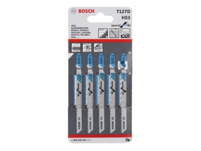 Produktbild 2 Bosch Power Tools 2 608 631 017  VE5  Saegeblatt T 127 D 2 608 631 017  Inhalt  5 