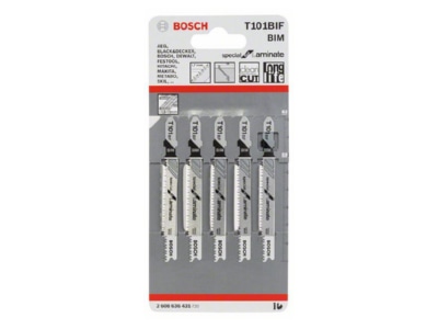 Produktbild 2 Bosch Power Tools 2 608 636 431  VE5  Stichsaegeblaetter T 101 BIF 2 608 636 431  Inhalt  5 
