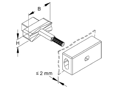 Mazeichnung Niedax W BL 30 65 Blechlocher