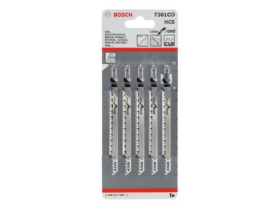 Product image 2 Bosch Power Tools 2 608 637 590  VE5  Jig saw blade 117mm 2 608 637 590  quantity  5