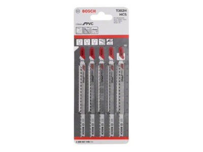 Product image 1 Bosch Power Tools 2 608 667 448  VE5  Jig saw blade 132mm 2 608 667 448  quantity  5 
