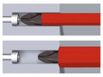 Product image detailed view 1 Wiha 2831 12 PZ 1x75 Bit for cross head screws Pozidriv PZ 1
