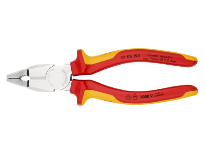 Product image detailed view 1 Knipex 01 06 190 Combination plier 190mm
