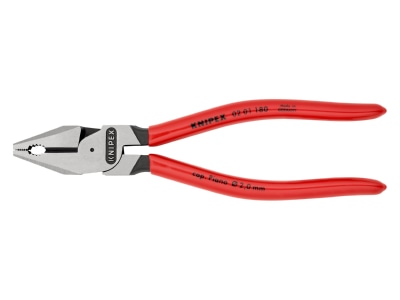 Produktbild 2 Knipex 02 01 180 Kraft Kombizange schwarz  180mm