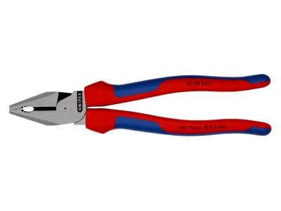 Produktbild 3 Knipex 02 02 225 Kraft Kombizange schwarz  225mm