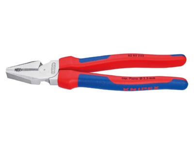 Produktbild 1 Knipex 02 05 225 Kraft Kombizange verchromt  225mm