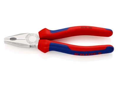 Produktbild 1 Knipex 03 05 180 Kombizange verchromt  180mm