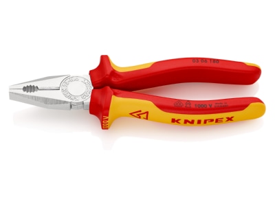 Produktbild 2 Knipex 03 06 180 Kombizange verchromt  180mm