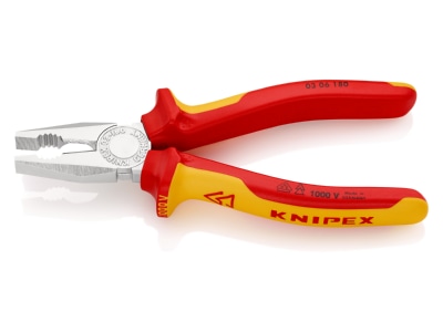 Produktbild 3 Knipex 03 06 180 Kombizange verchromt  180mm