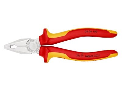 Produktbild 5 Knipex 03 06 180 Kombizange verchromt  180mm