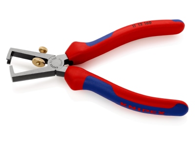 Detailansicht 1 Knipex 11 12 160 Abisolierzange schwarz  160mm