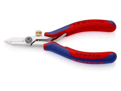 Produktbild 2 Knipex 11 82 130 Elektronik Abisolierschere spiegelpoliert 130mm