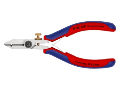 Produktbild 3 Knipex 11 82 130 Elektronik Abisolierschere spiegelpoliert 130mm