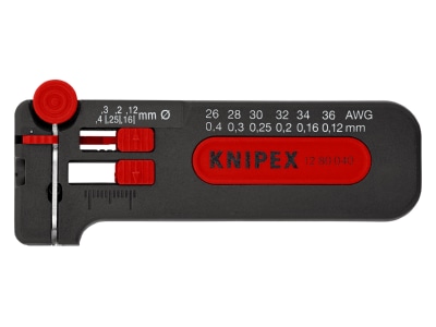 Detailansicht Knipex 12 80 040 SB Mini Abisolierer 100mm