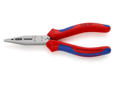 Detailansicht 1 Knipex 13 02 160 Verdrahtungszange 160mm