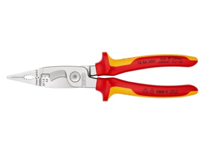 Produktbild 1 Knipex 13 86 200 Elektro Installationszange 200mm