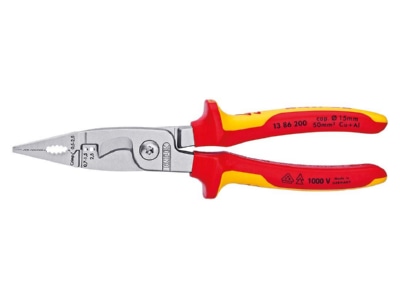 Produktbild 2 Knipex 13 86 200 Elektro Installationszange 200mm