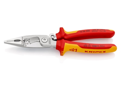 Detailansicht 1 Knipex 13 96 200 Elektro Installationszange 200mm