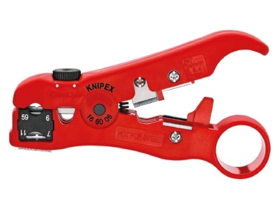 Produktbild 1 Knipex 16 60 06 SB Abisolierwerkzeug fuer Koax 125mm