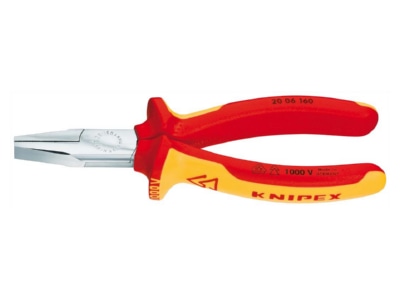 Produktbild 1 Knipex 20 06 160 Flachzange verchromt  160mm