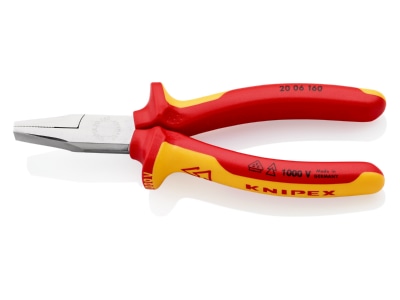 Produktbild 2 Knipex 20 06 160 Flachzange verchromt  160mm