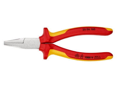 Produktbild 3 Knipex 20 06 160 Flachzange verchromt  160mm