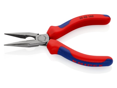 Detailansicht 1 Knipex 25 02 140 Flachrundzange mit Schneide  140mm