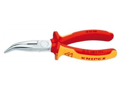 Produktbild 2 Knipex 25 26 160 Flachrundzange mit Schneide  160mm